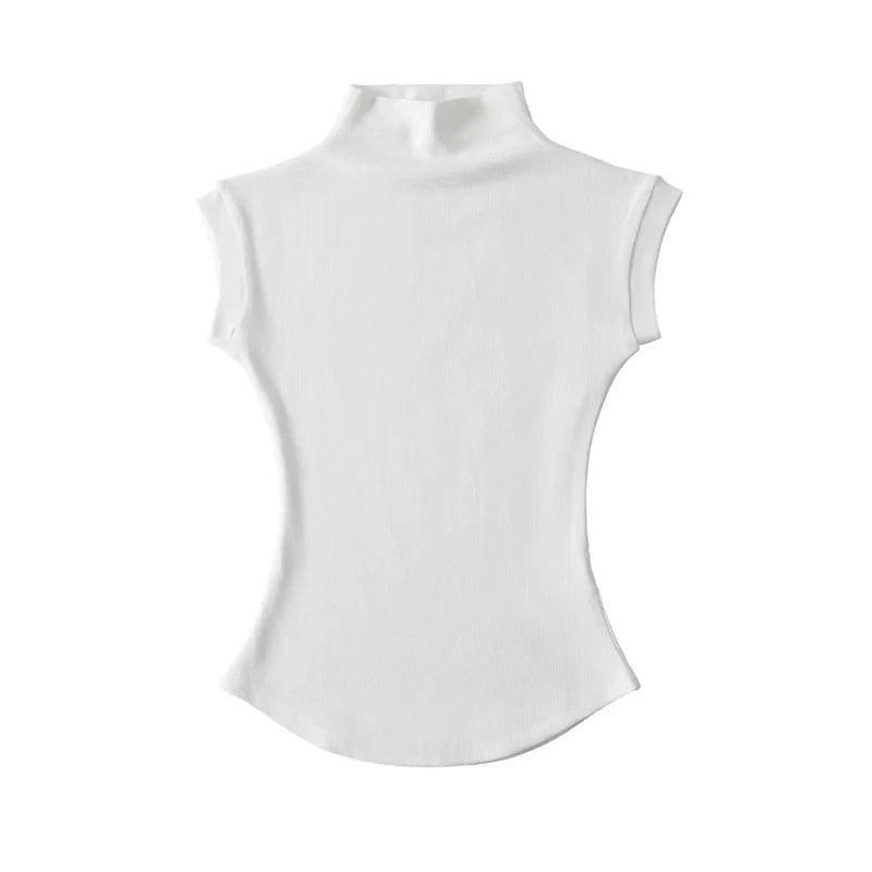 Women’s  Sleeveless Turtleneck Tops