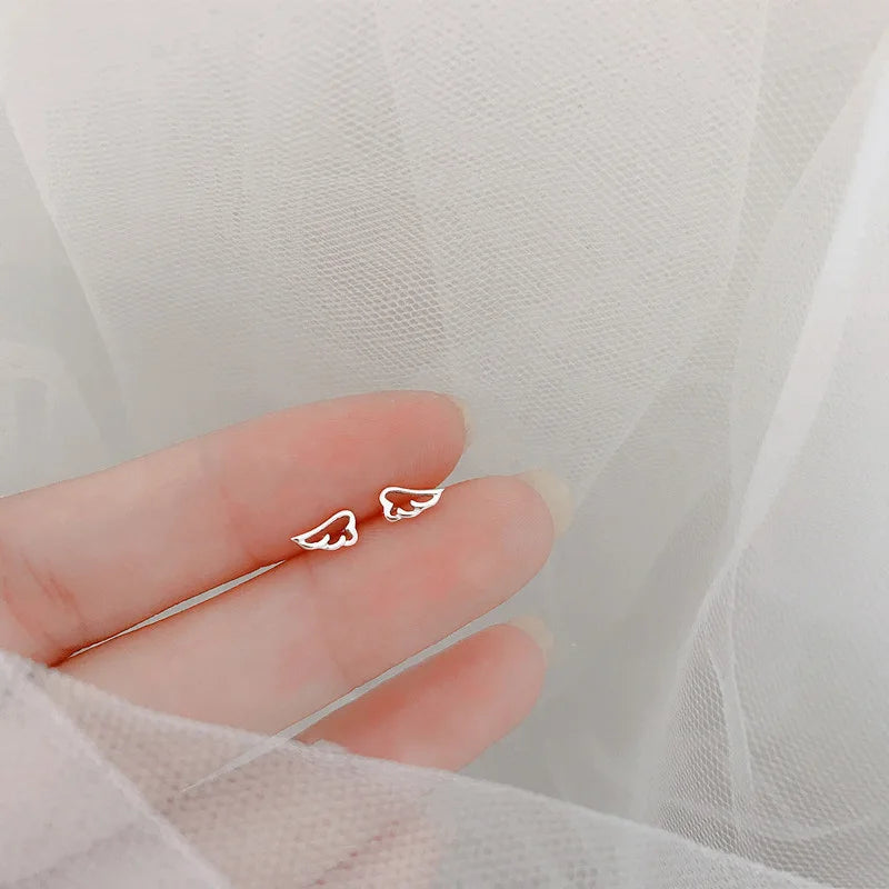 Minimalist Star Stud Earrings – Silver Color, Hypoallergenic Jewelry for Women & Girls