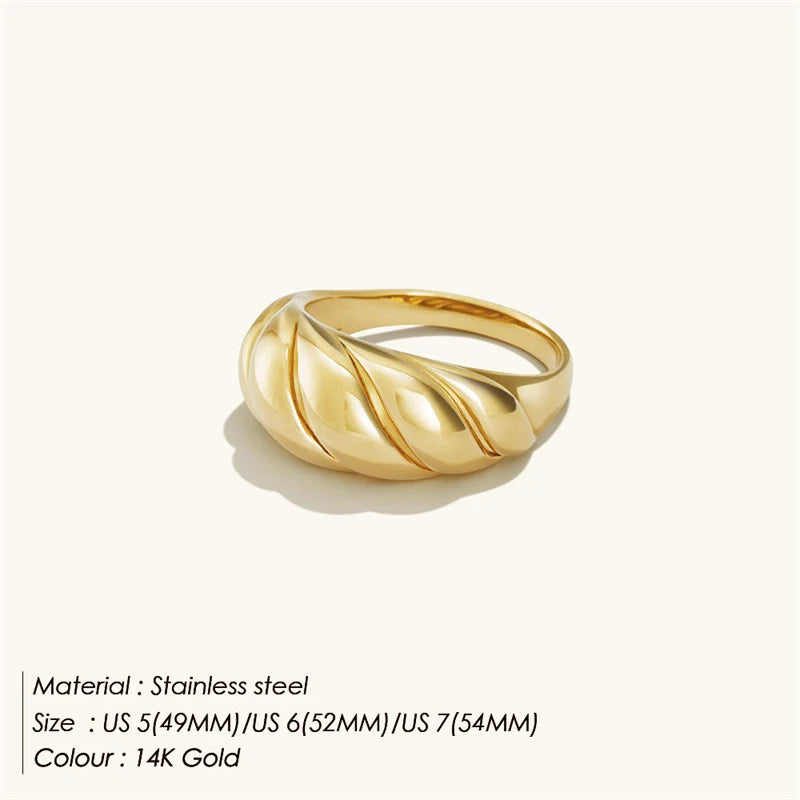 Stainless Steel Fashion Ring – Elegant Anillo Ringen Mujer | Women’s Couple Matching Jewelry