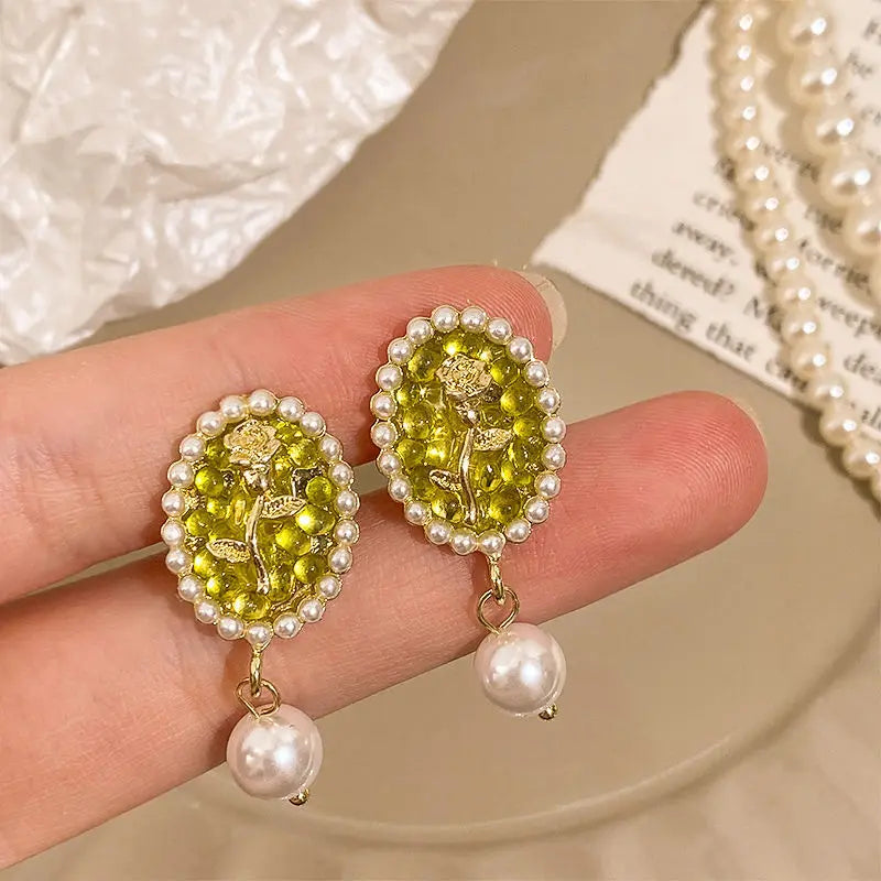 Crystal Pearl Ear Cuff – Non-Piercing Clip-On Earring | Elegant Wedding & Party Jewelry