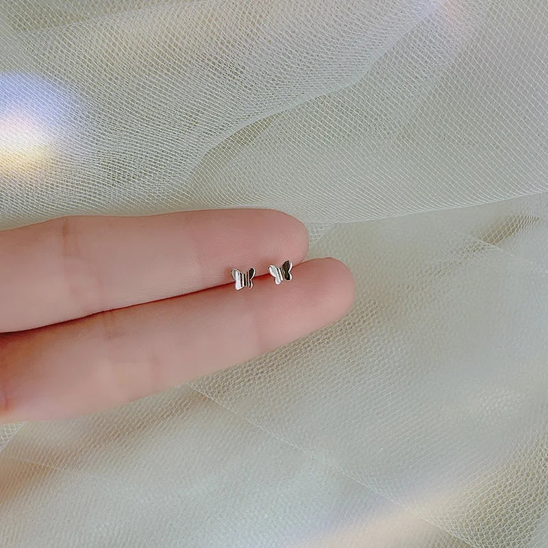 Minimalist Star Stud Earrings – Silver Color, Hypoallergenic Jewelry for Women & Girls