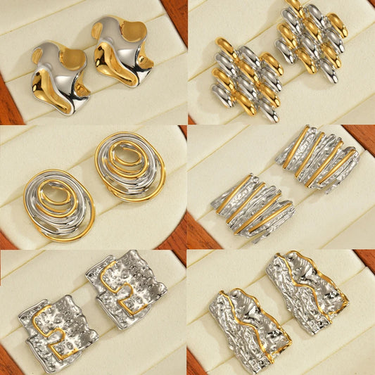 Geometric Stud Earrings