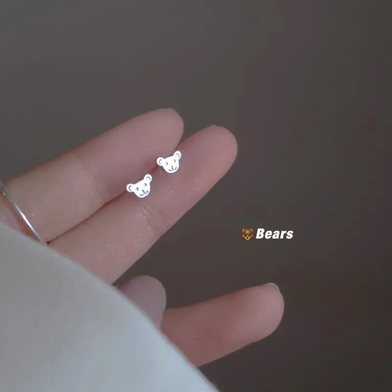 New Minimalism Heart Stud Earrings