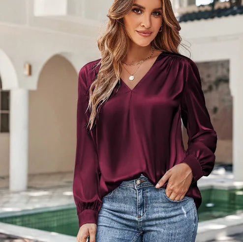 Spring-Summer Satin Shirt