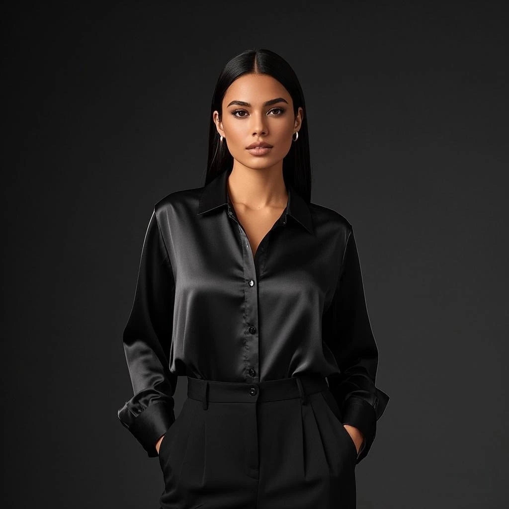 2025 Summer Chic Satin Blouses