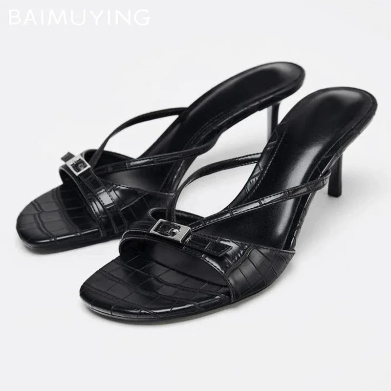 Designer High Heel Slippers