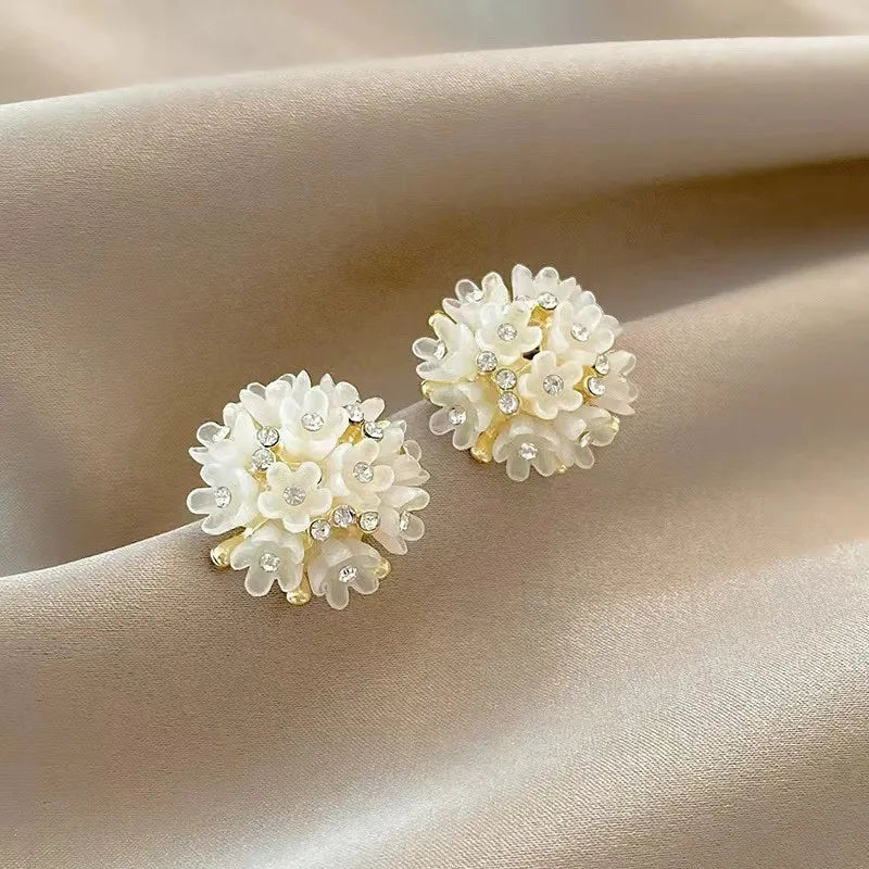 Elegant Pearl Starfish Studs