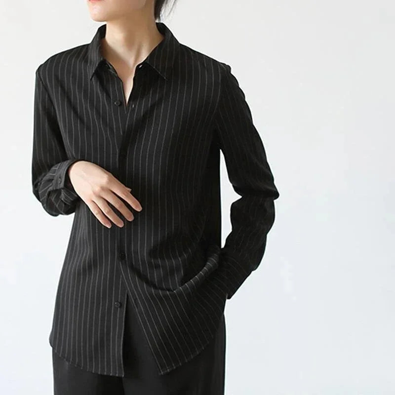 Black Striped Vintage Loose