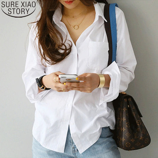Women's White Office Shirt