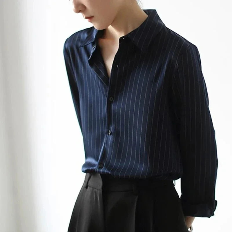 Black Striped Vintage Loose