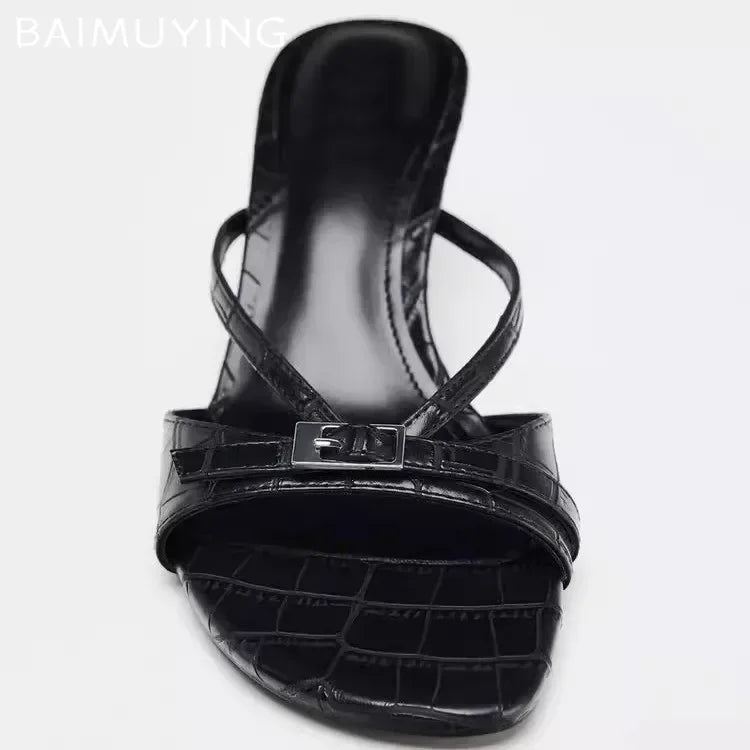 Designer High Heel Slippers